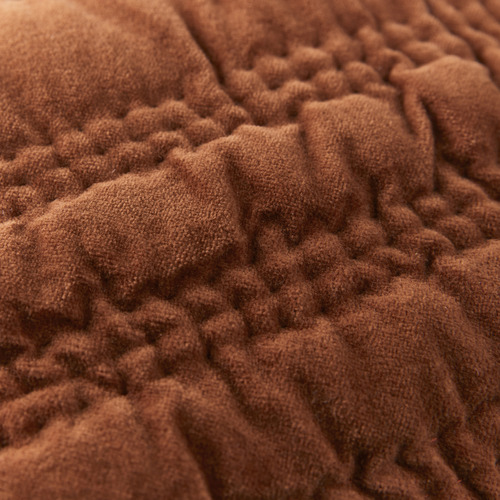 Terracotta Quilta Cotton Velvet Cushion