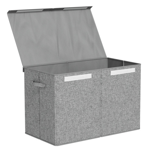 Keezi Kids' Grey Foldable Toy Box