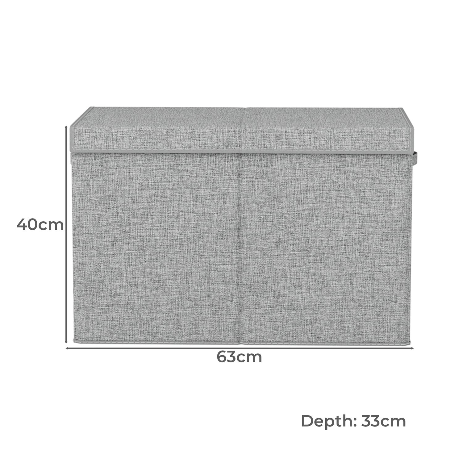 Keezi Kids' Grey Foldable Toy Box