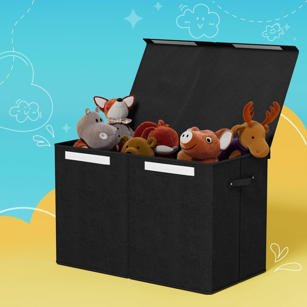 Keezi Kids' Grey Foldable Toy Box
