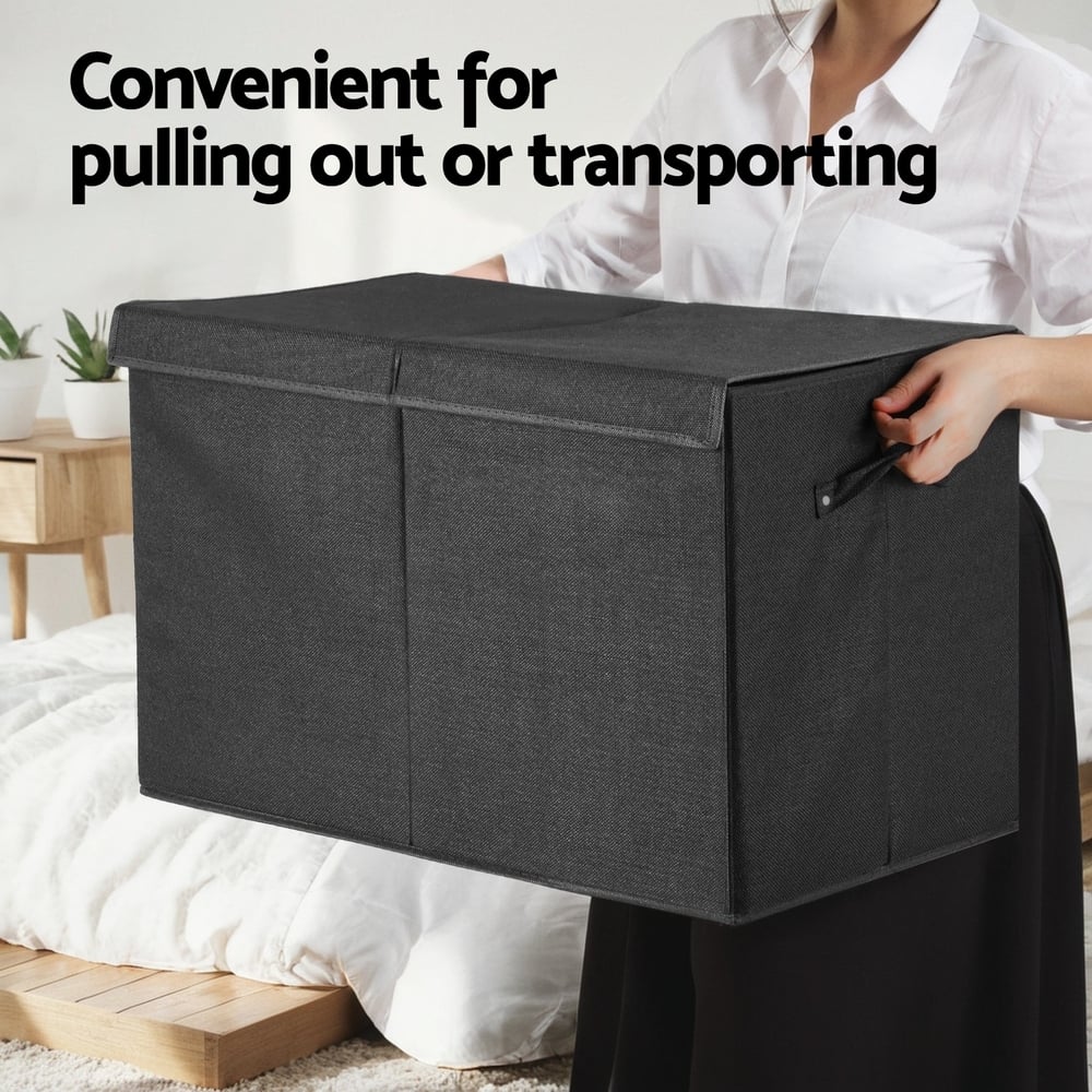 Keezi Kids' Grey Foldable Toy Box