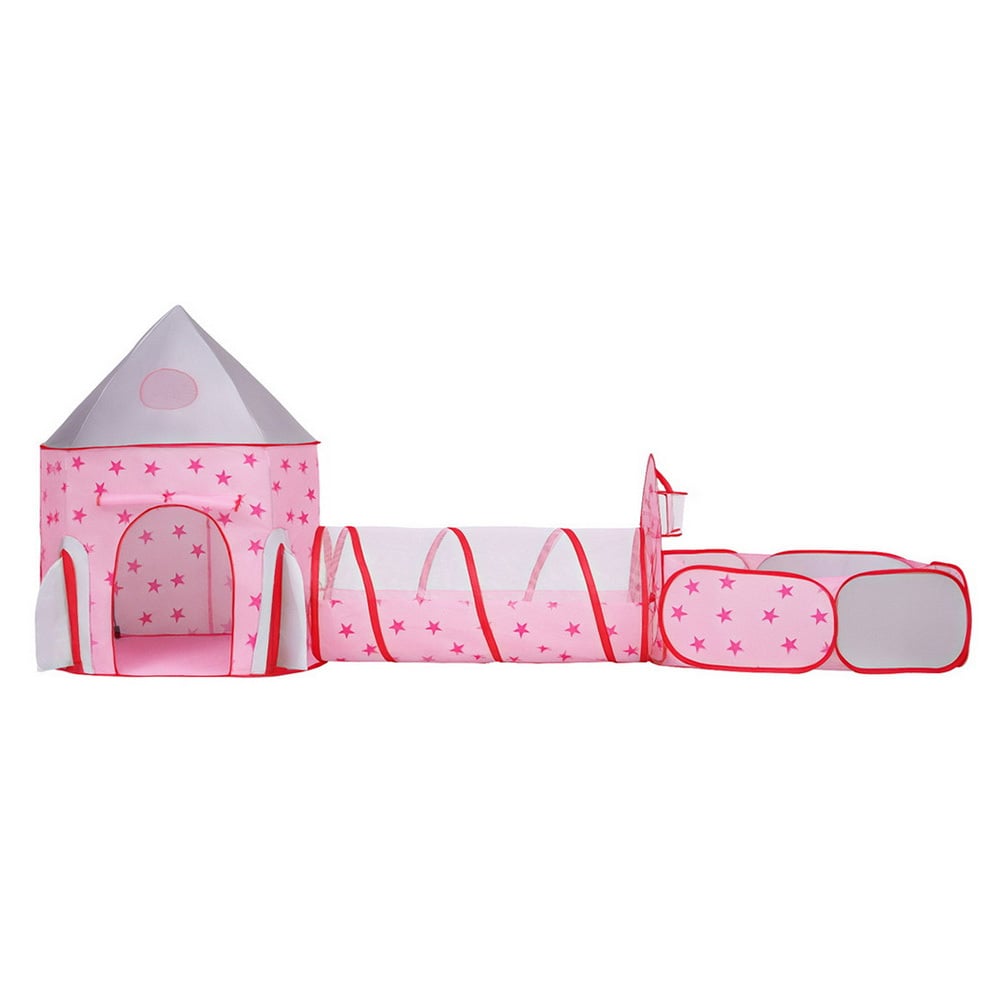Keezi Castle Crawl Tunnel Playhouse Tent