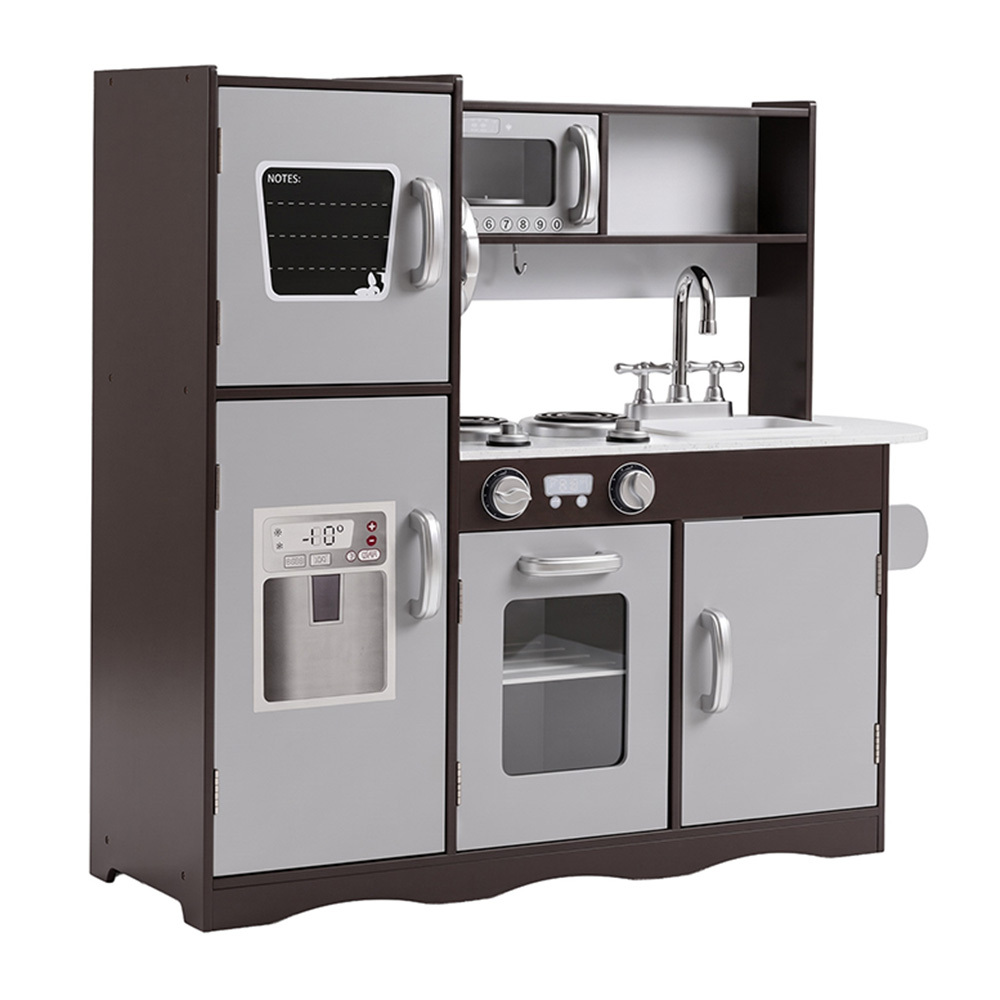 Keezi Play Kitchen with Wooden Play Food