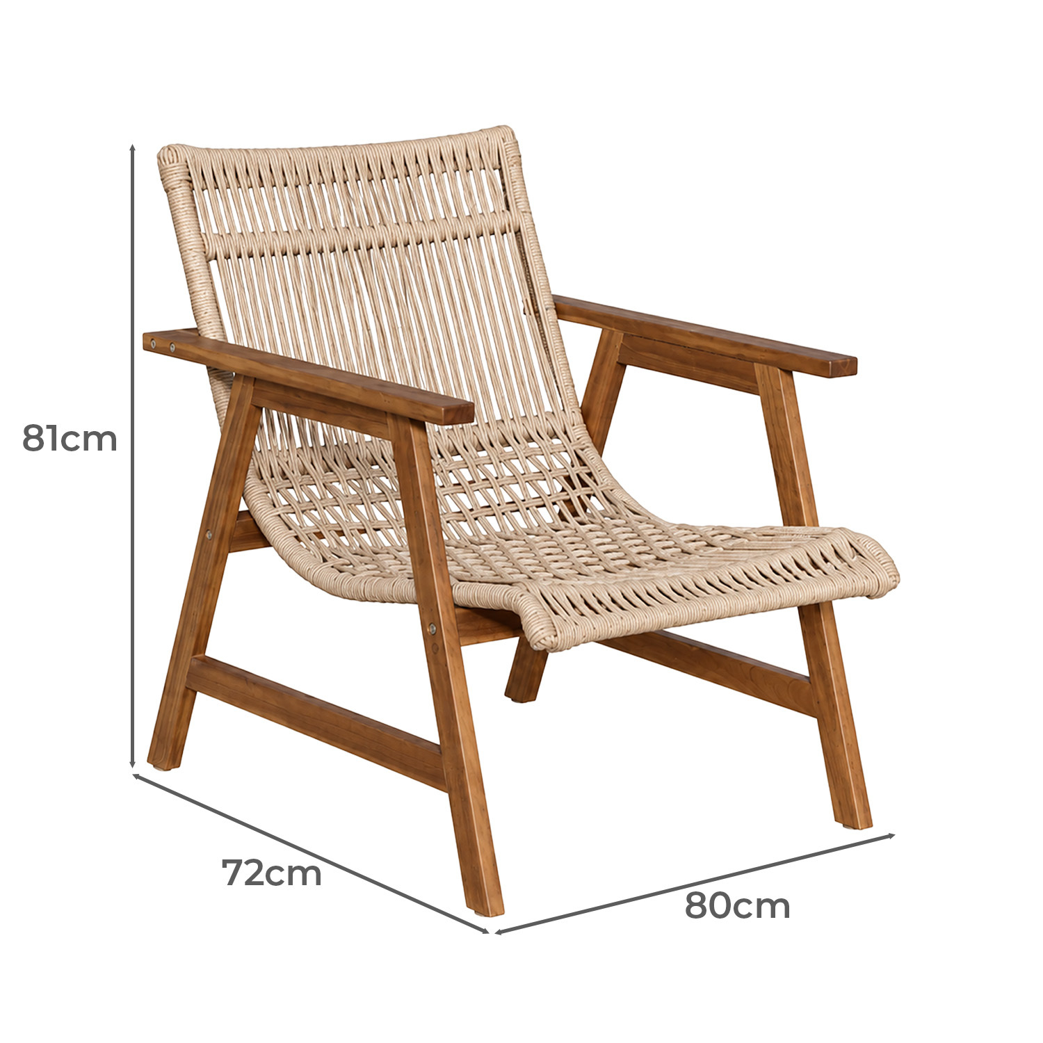 Catra Acacia Outdoor Lounge Chair