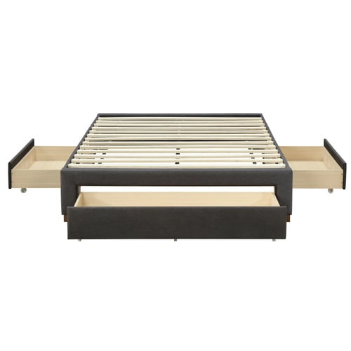 Astro Queen Bed Frame with 3 Drawers