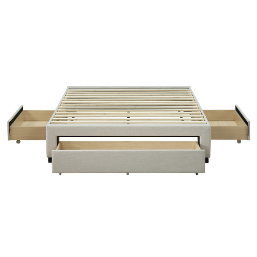 Astro Queen Bed Frame with 3 Drawers