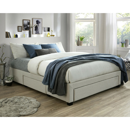 Astro Queen Storage Bed Frame with Medium Pocket Spring Mattress
