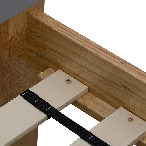 Natural & Charcoal Apicolla Single Bed