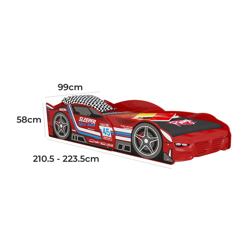 Mach Adjustable Racing Car Bed