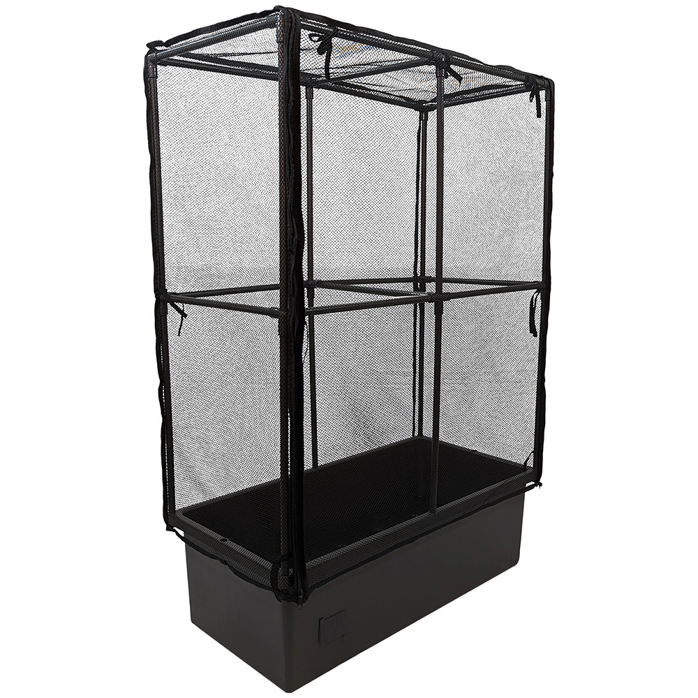 Chet Self-Watering Mobile Planter Box with Greenhouse & Netting