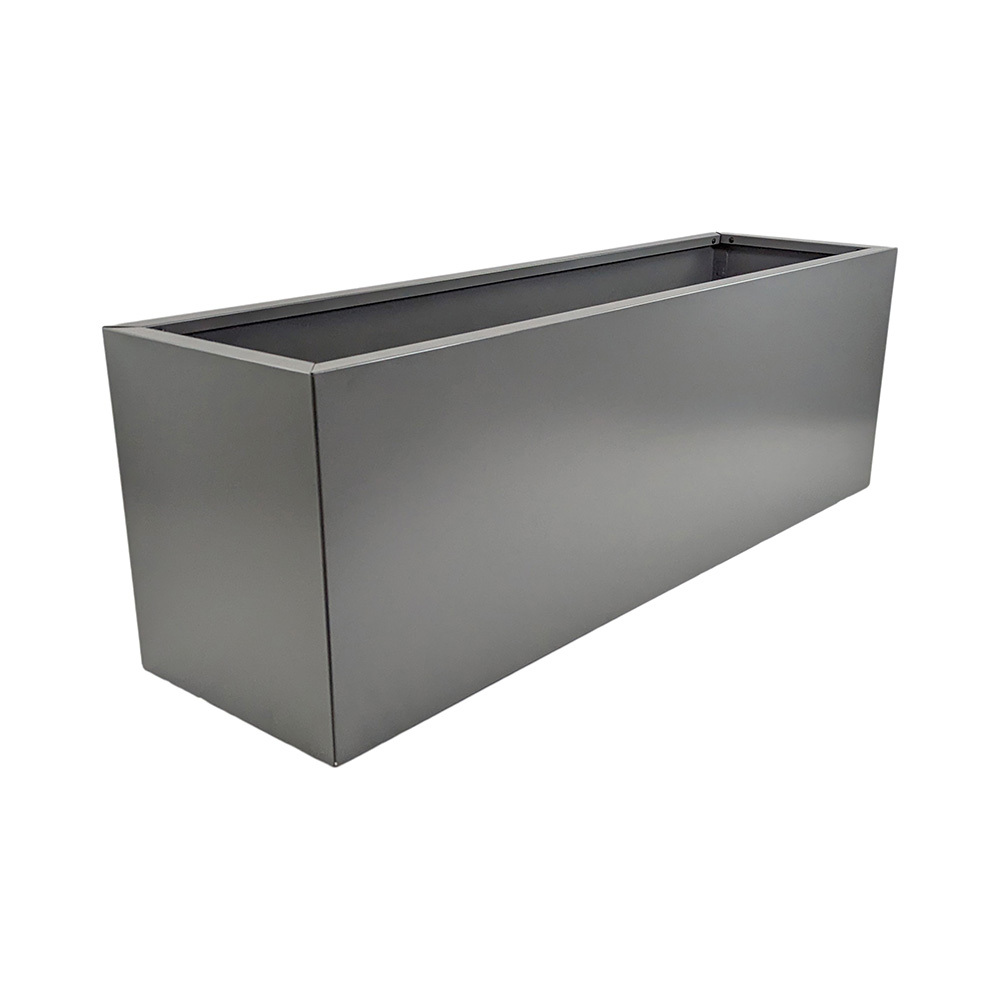 Willow Rectangular Galvanised Steel Box Planter