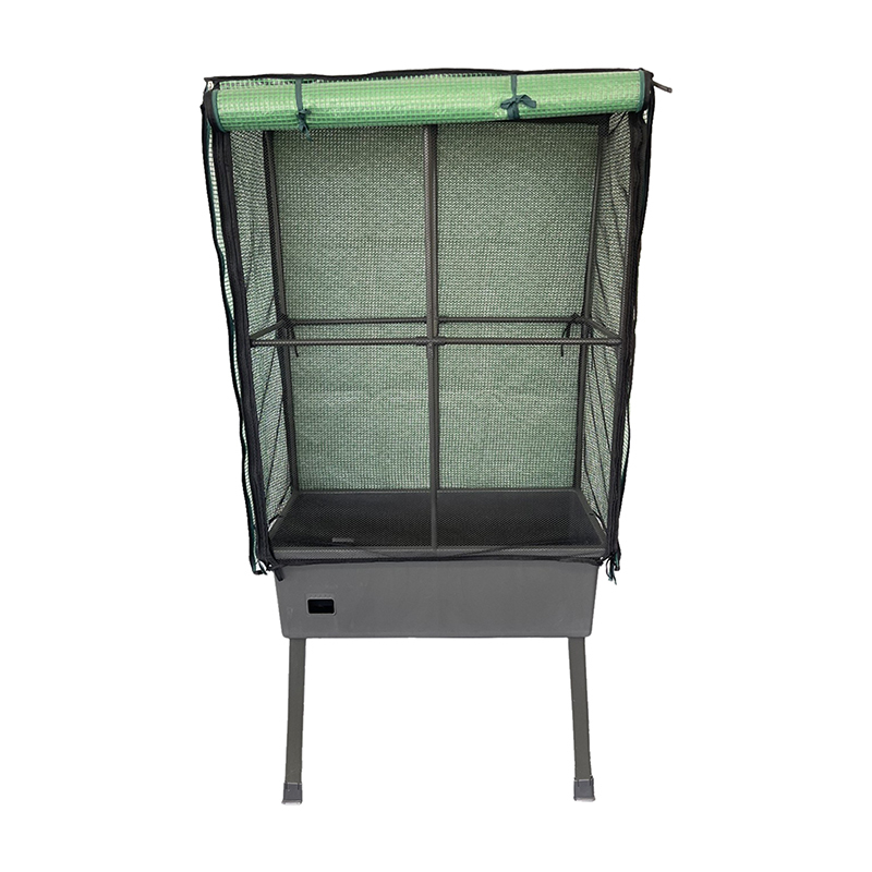 Chet Self-Watering Mobile Planter Box with Greenhouse & Leg Kit Set