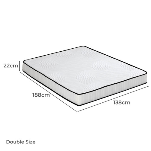 22cm Medium Firm Artis Pocket Spring Euro Top Mattress