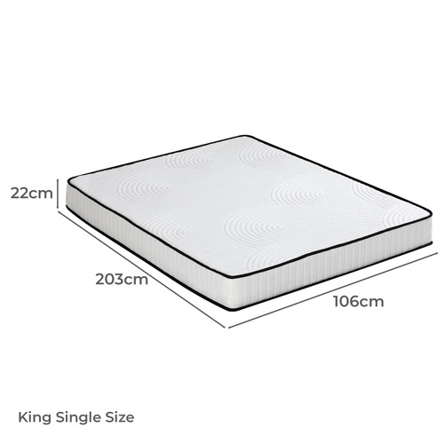22cm Medium Firm Artis Pocket Spring Euro Top Mattress