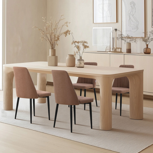 Brown Briggs Linen Dining Chair