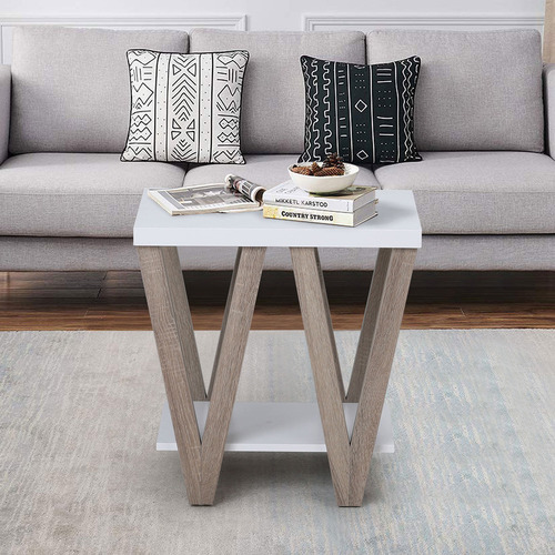 White Easton Side Table