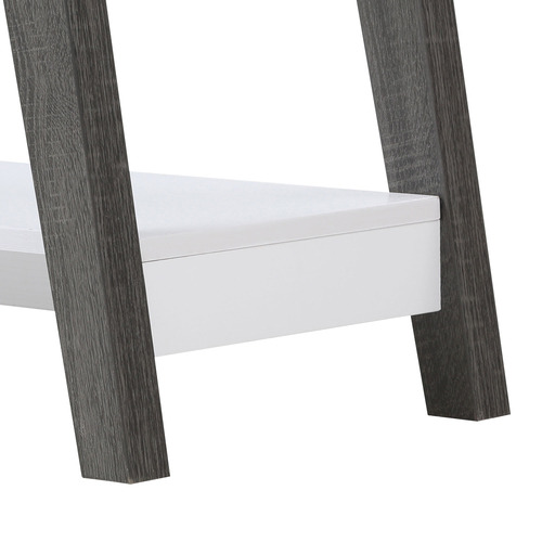 White Dawson 3 Tier Console Table
