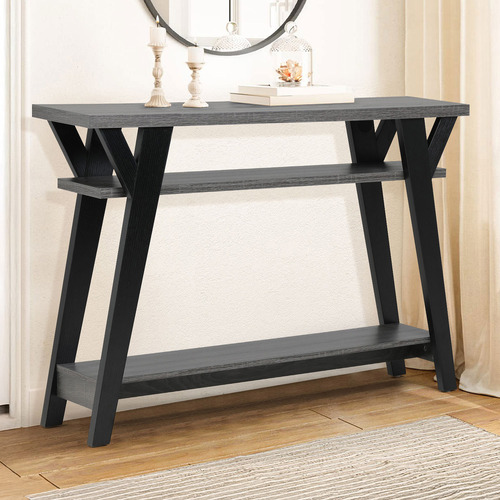 Black Dawson 3 Tier Console Table