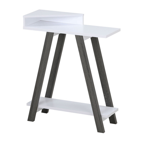 White Dawson 2 Tier Console Table