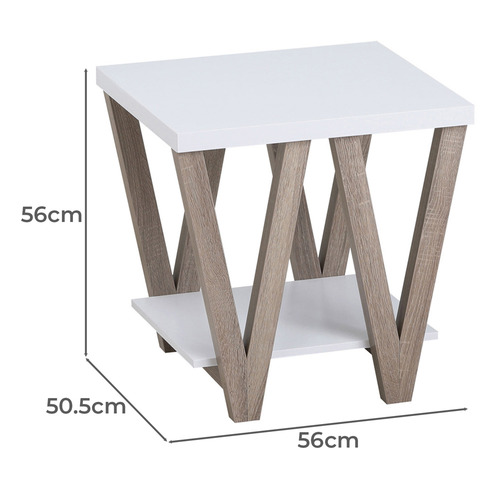 White Easton Side Table