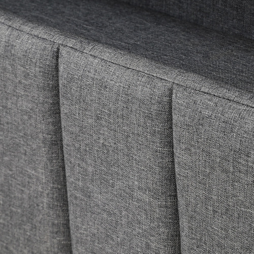 Grey Lusamine Queen Bed with LED & Charging Station