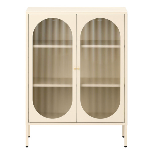 Cream Raiden Transparent 2 Door Sideboard