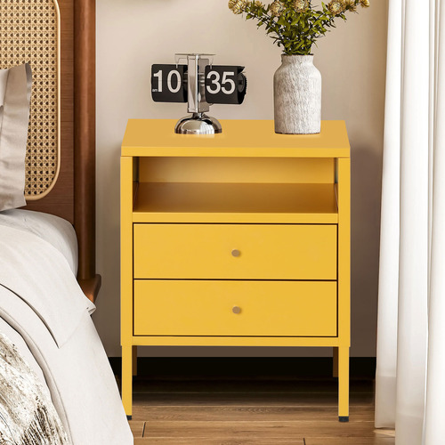 Flannery 2 Drawer Bedside Table