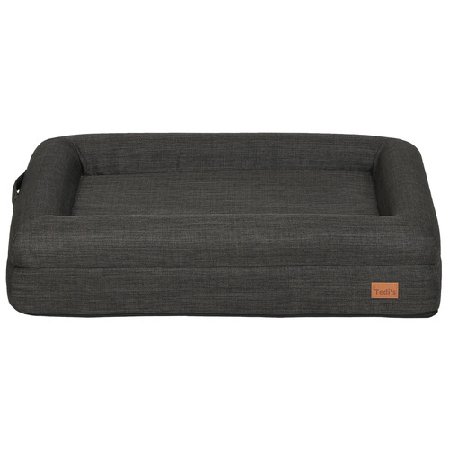 Loid Orthopedic Linen Calming Dog Bed