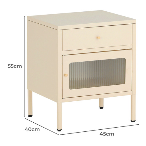 Hewitt 1 Drawer & 1 Door Bedside Table