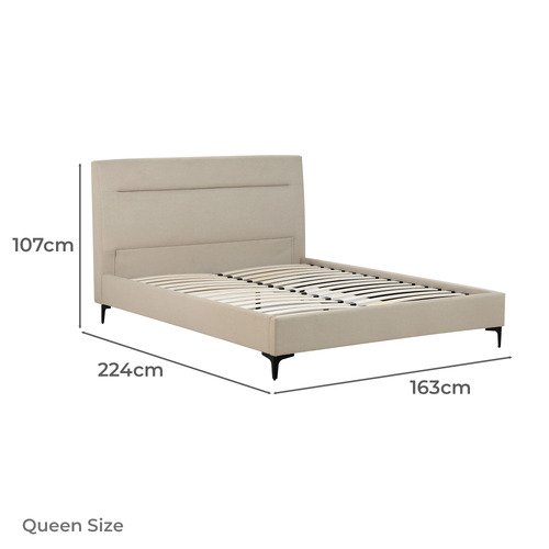 Emelia Upholstered Queen Platform Bed