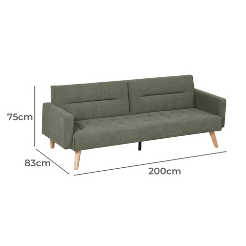 Hudson 3 Seater Sofa Bed