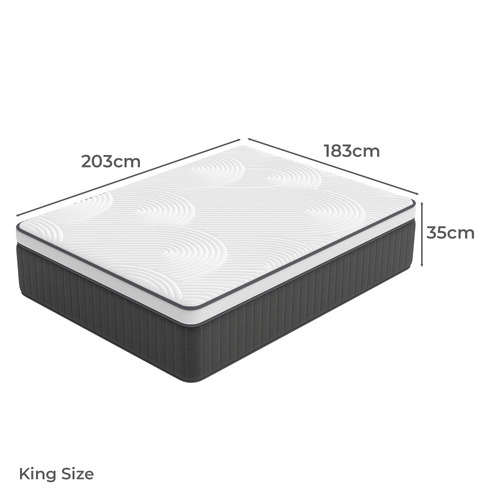35cm Medium Tripp Hybrid Euro Top Mattress