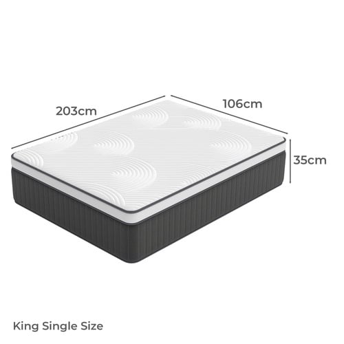 35cm Medium Tripp Hybrid Euro Top Mattress