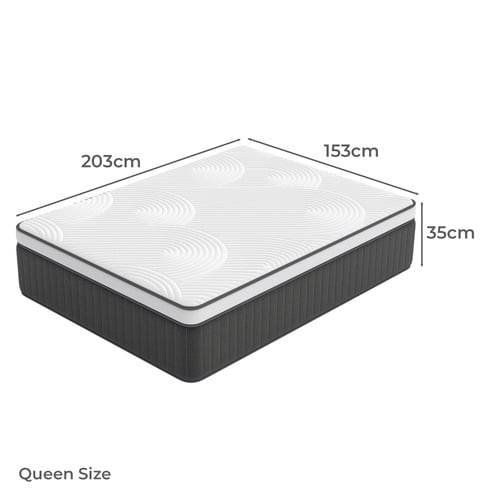 35cm Medium Tripp Hybrid Euro Top Mattress