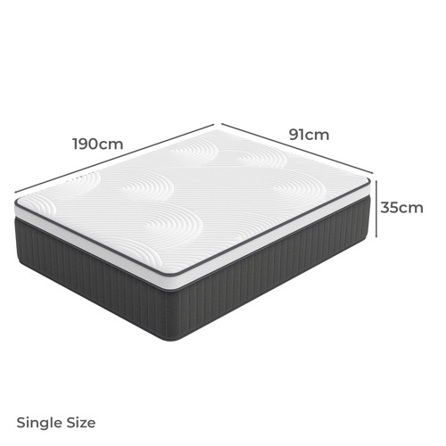 35cm Medium Tripp Hybrid Euro Top Mattress