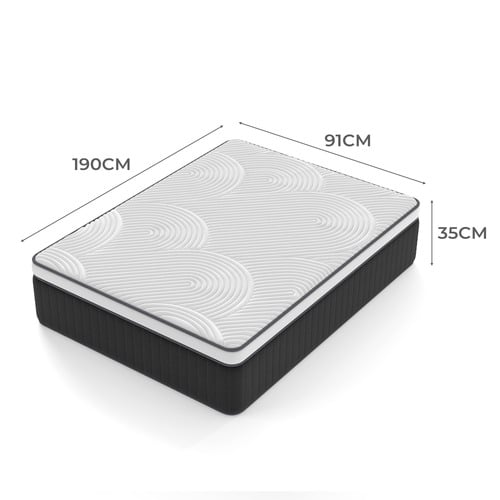 35cm Medium Tripp Hybrid Euro Top Mattress
