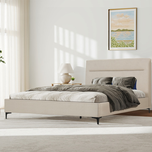 Emelia Upholstered Queen Platform Bed