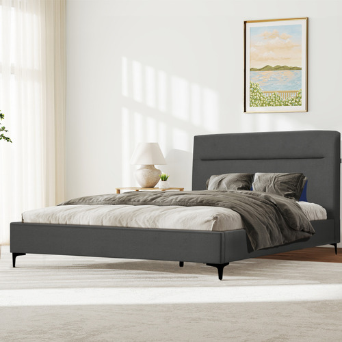 Emelia Upholstered Queen Platform Bed