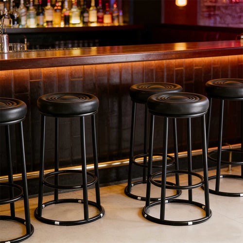 82cm Zora Faux Leather Bar Stool