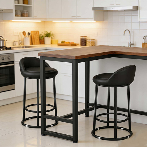 68cm Yanna Faux Leather Bar Stool