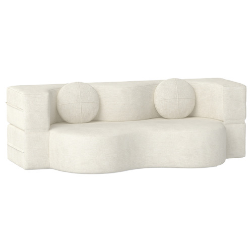 Arthur 3 Seater Queen Chenille Sofa Bed