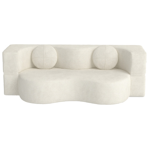 Arthur 3 Seater Queen Chenille Sofa Bed