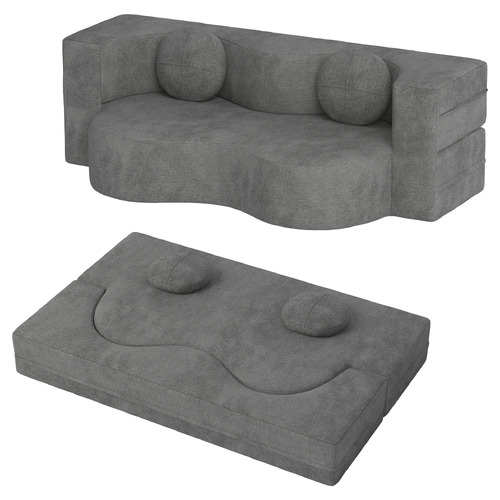 Arthur 3 Seater Queen Chenille Sofa Bed