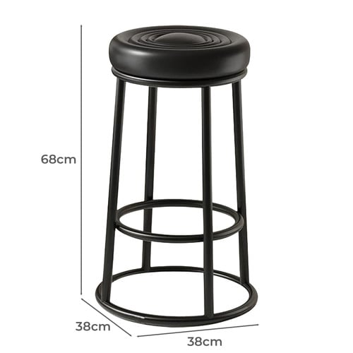 68cm Zora Faux Leather Bar Stool