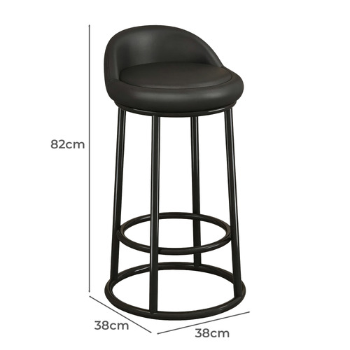 68cm Yanna Faux Leather Bar Stool