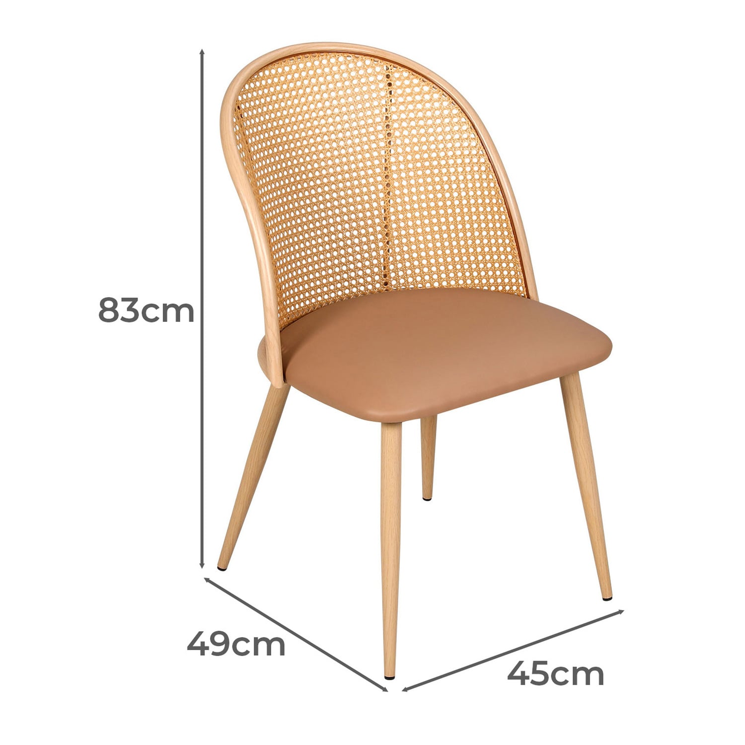 Lathen Faux Leather Dining Chairs