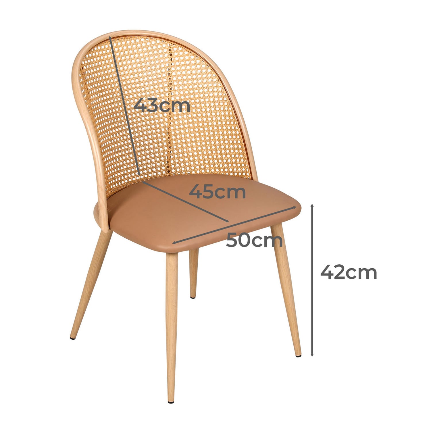 Lathen Faux Leather Dining Chairs