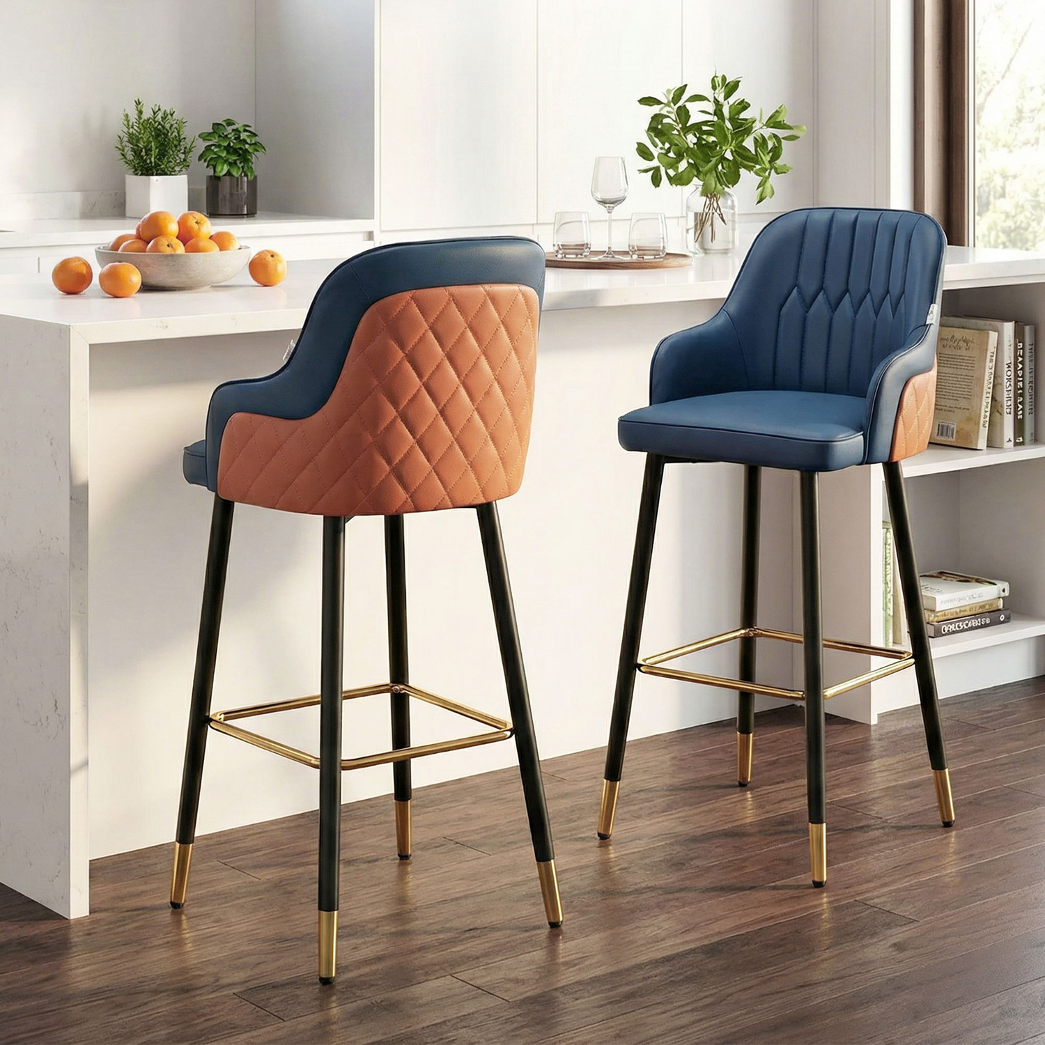 77cm Sterling Faux Leather Bar Stools