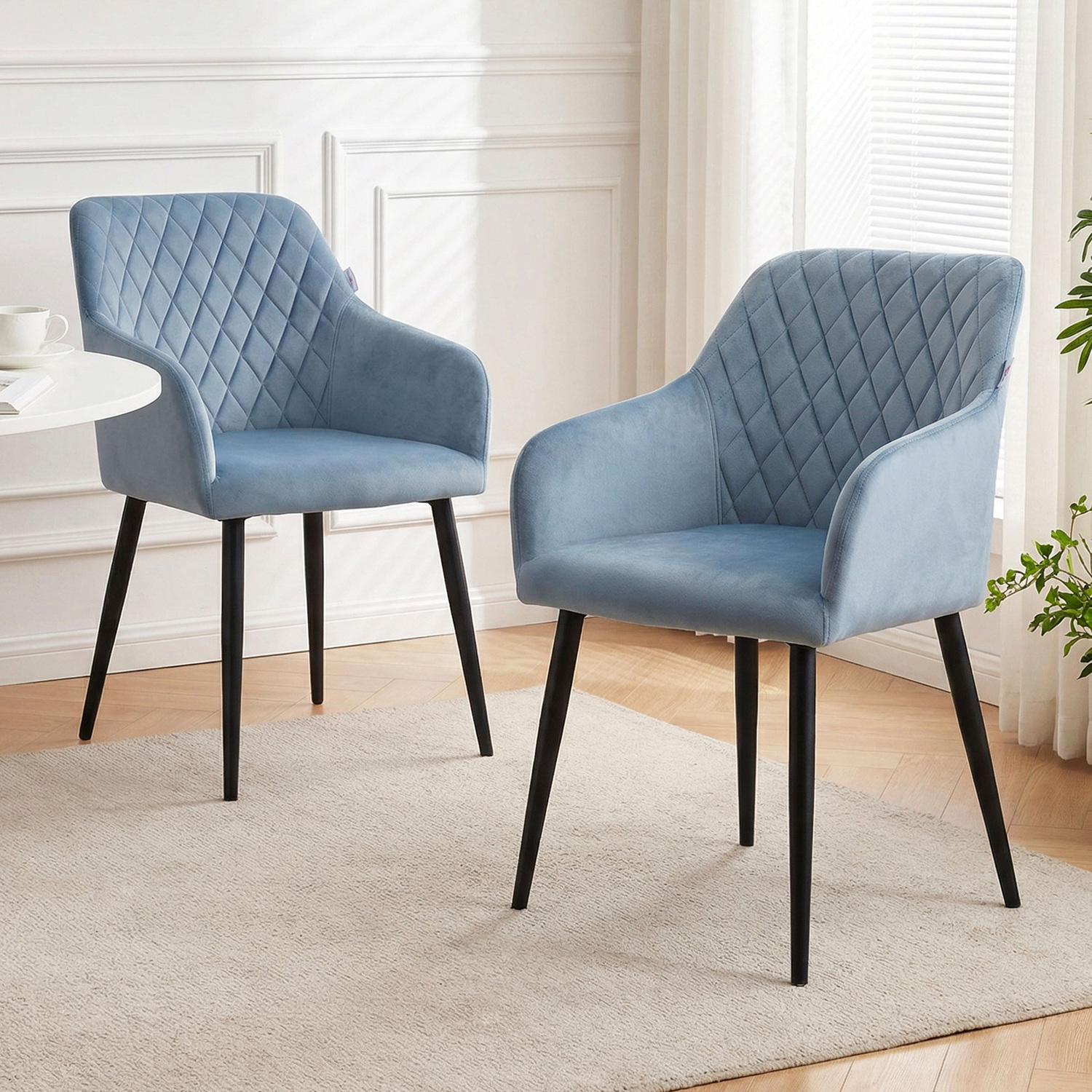 Corbin Dutch Velvet Dining Chairs