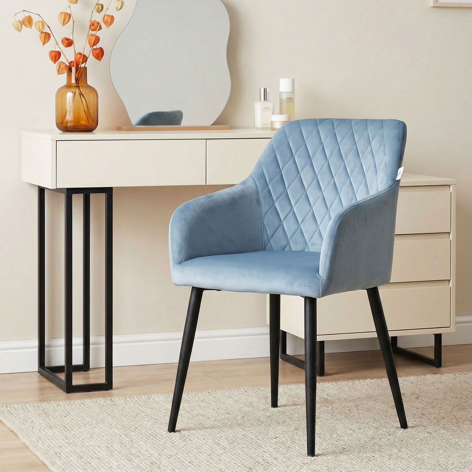 Corbin Dutch Velvet Dining Chairs